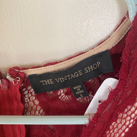 The vintage shop red lace jumpsuit - Picture 5 of 7